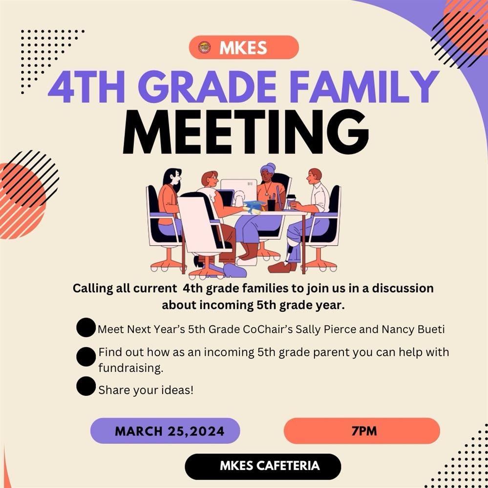 fourth grade parent meeting English
